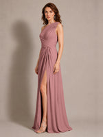 One-Shoulder Prom Dress with Slit