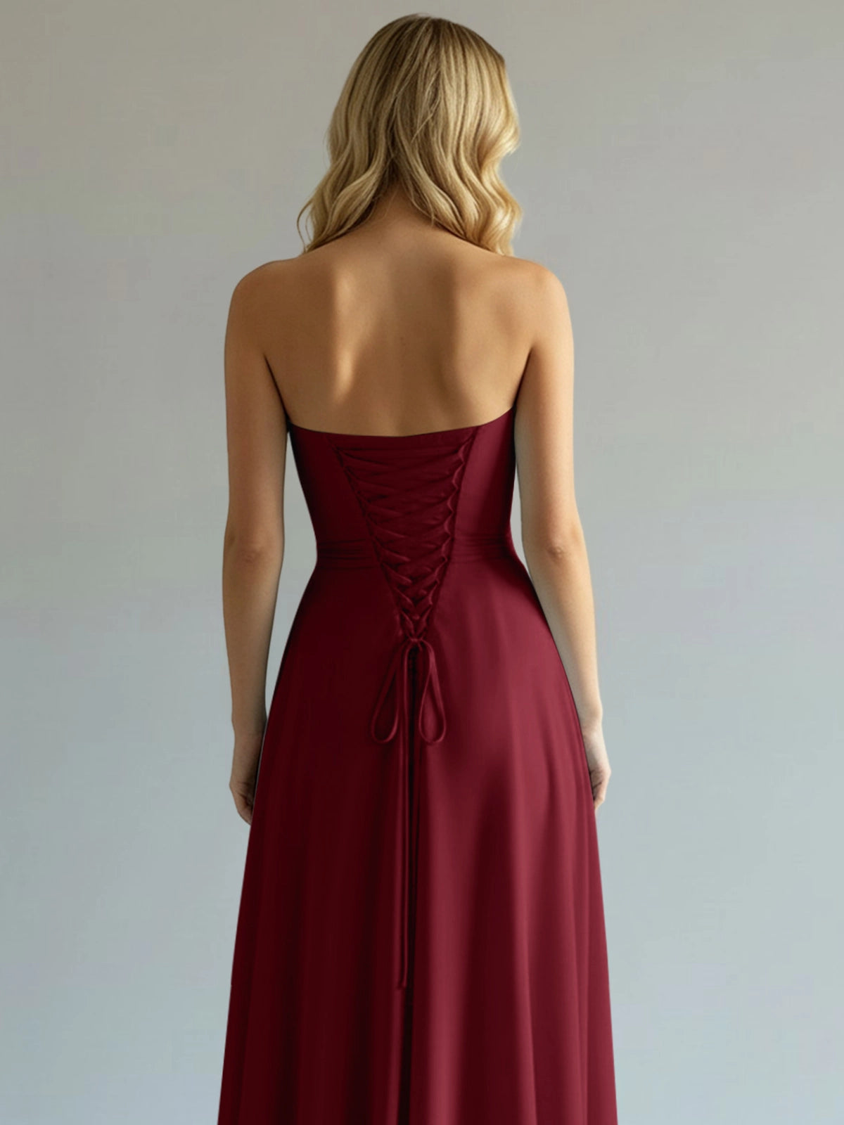 Sweetheart Bridesmaid Dress with Slit 