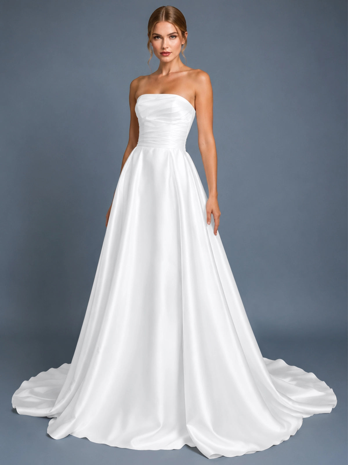 A-line Wedding Dress with Ruched 