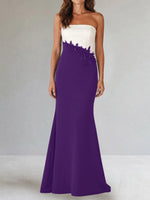 Trumpet Mother of the Bride Dress with Appliques