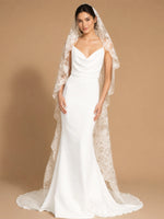 Mermaid Wedding Dress with Cowl Neck 