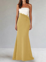 Trumpet Mother of the Bride Dress with Appliques