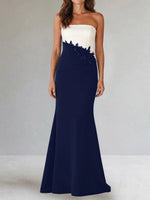 Trumpet Mother of the Bride Dress with Appliques