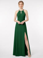 Chiffon Bridesmaid Dress with Halter 