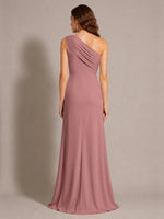One-Shoulder Prom Dress with Slit