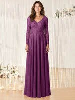 A-line Mother of the Bride Dress with Appliques