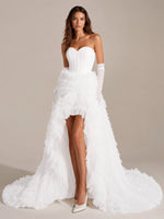 Tulle Wedding Dress with High-Low 