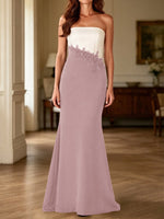 Trumpet Mother of the Bride Dress with Appliques