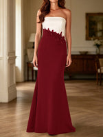 Trumpet Mother of the Bride Dress with Appliques