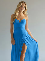 Sweetheart Bridesmaid Dress with Slit 