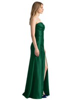 Strapless Ruched Bodice Prom Dress 