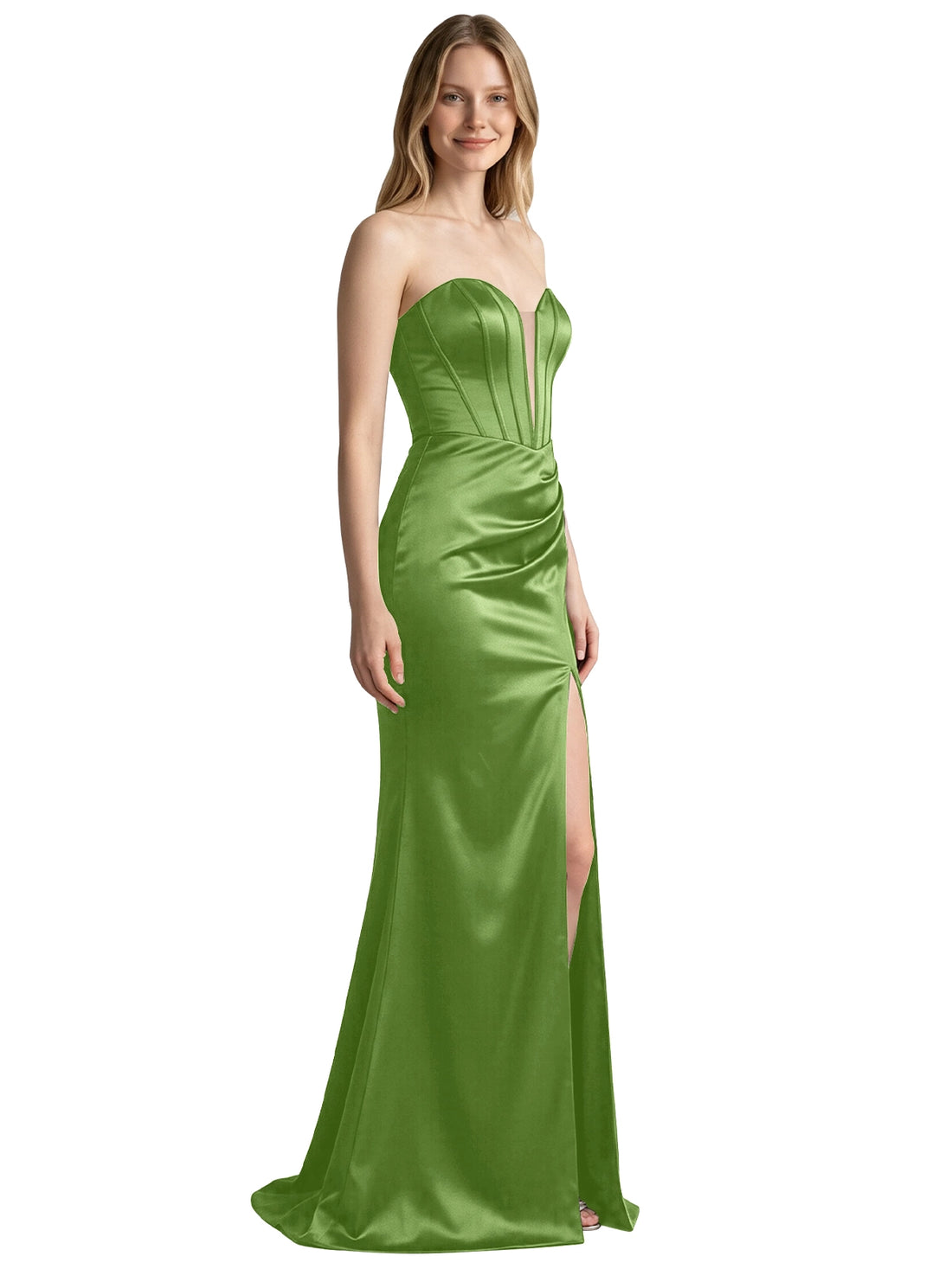 High Slit Sweetheart Prom Dress 