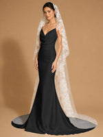 Mermaid Wedding Dress with Cowl Neck 