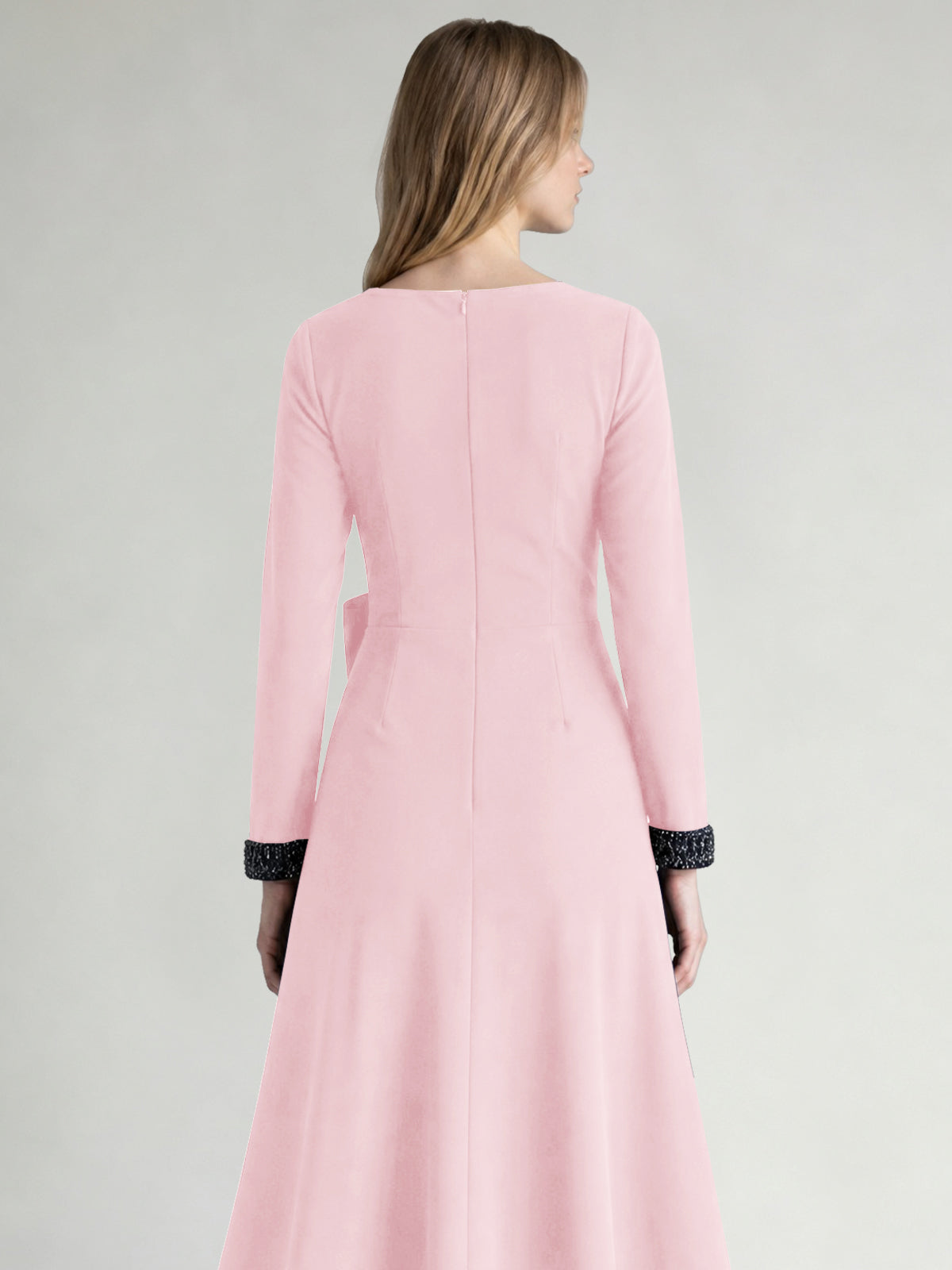 Stretch Satin Mother of the Bride Dress with Crystal