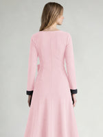 Stretch Satin Mother of the Bride Dress with Crystal