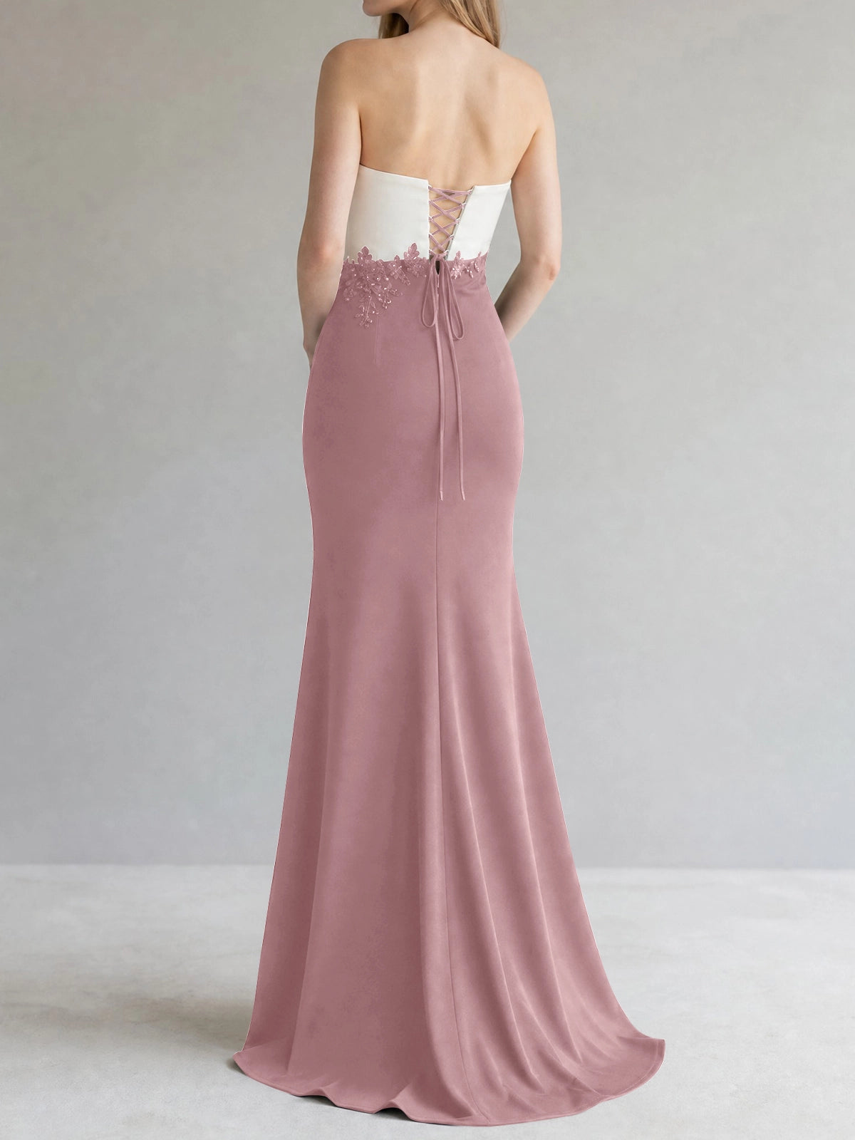 Trumpet Mother of the Bride Dress with Appliques