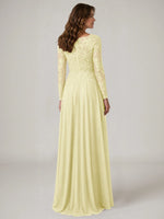 A-line Mother of the Bride Dress with Appliques