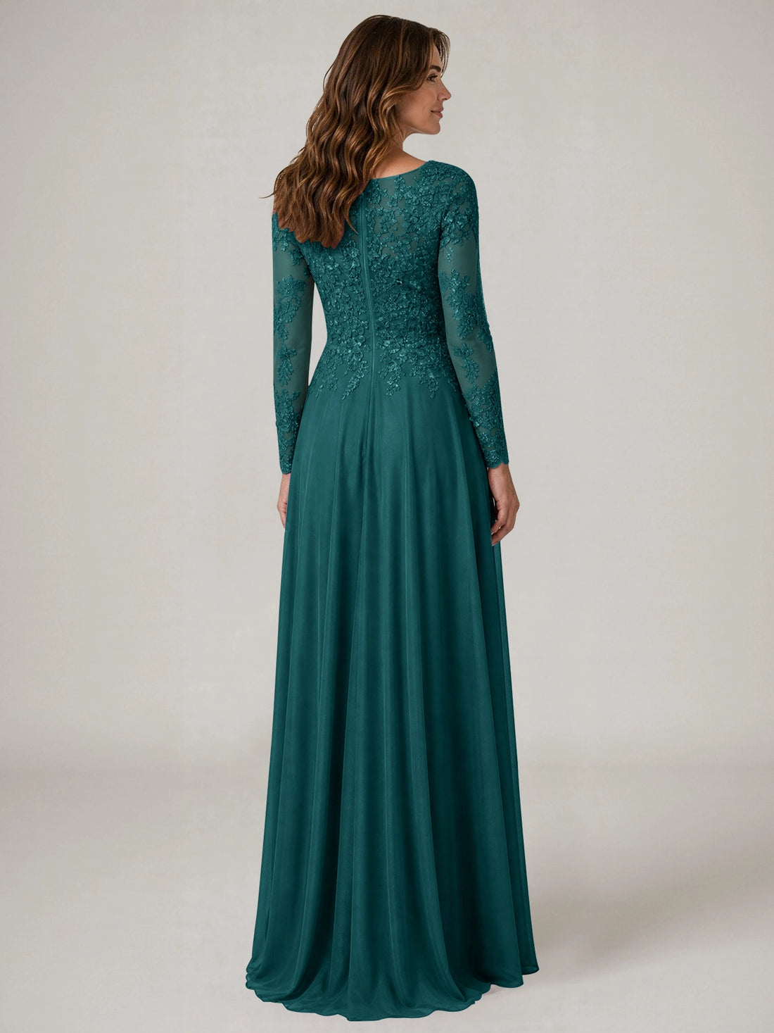 A-line Mother of the Bride Dress with Appliques