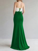Trumpet Mother of the Bride Dress with Appliques