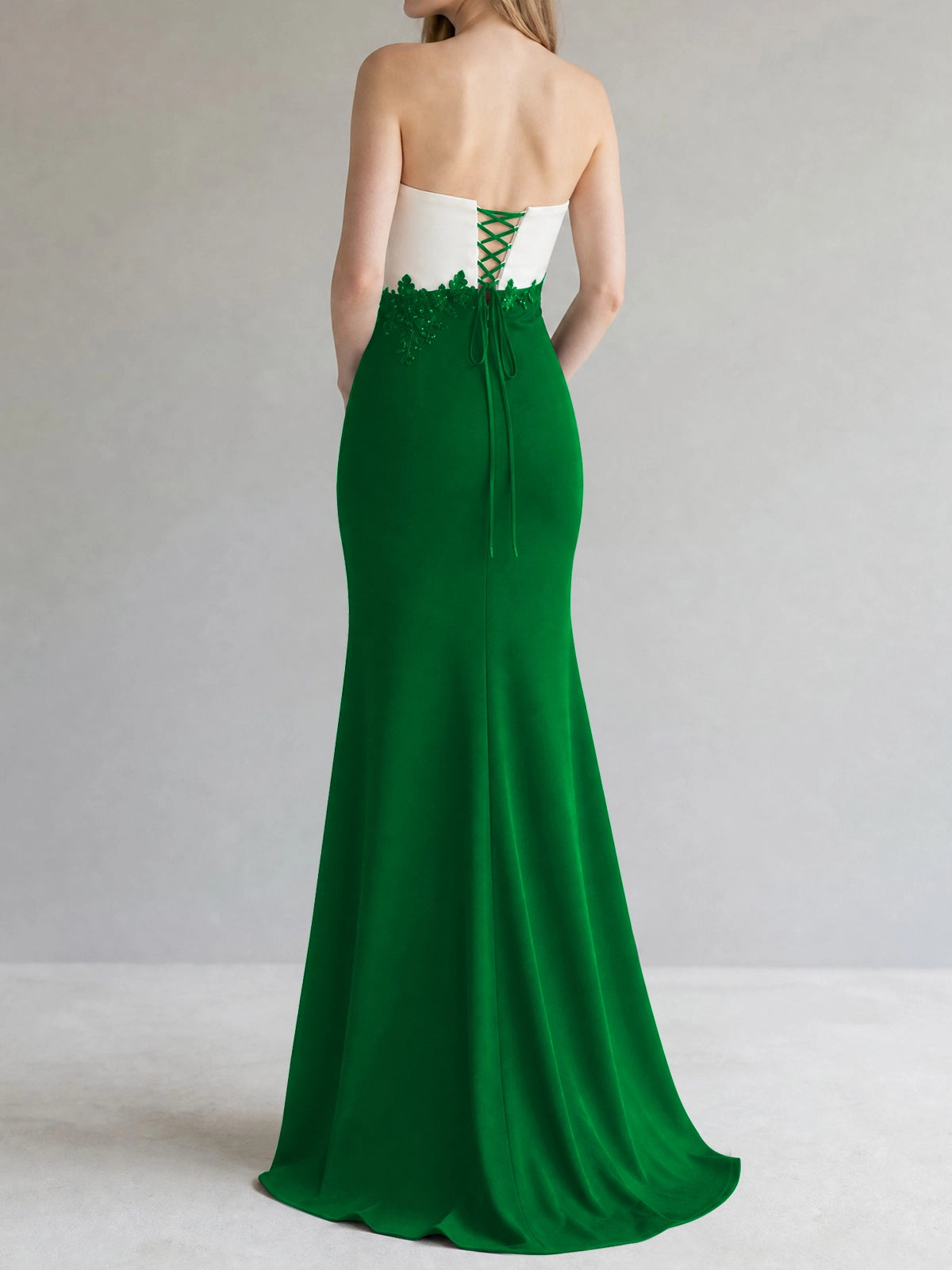 Trumpet Mother of the Bride Dress with Appliques