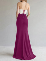 Trumpet Mother of the Bride Dress with Appliques