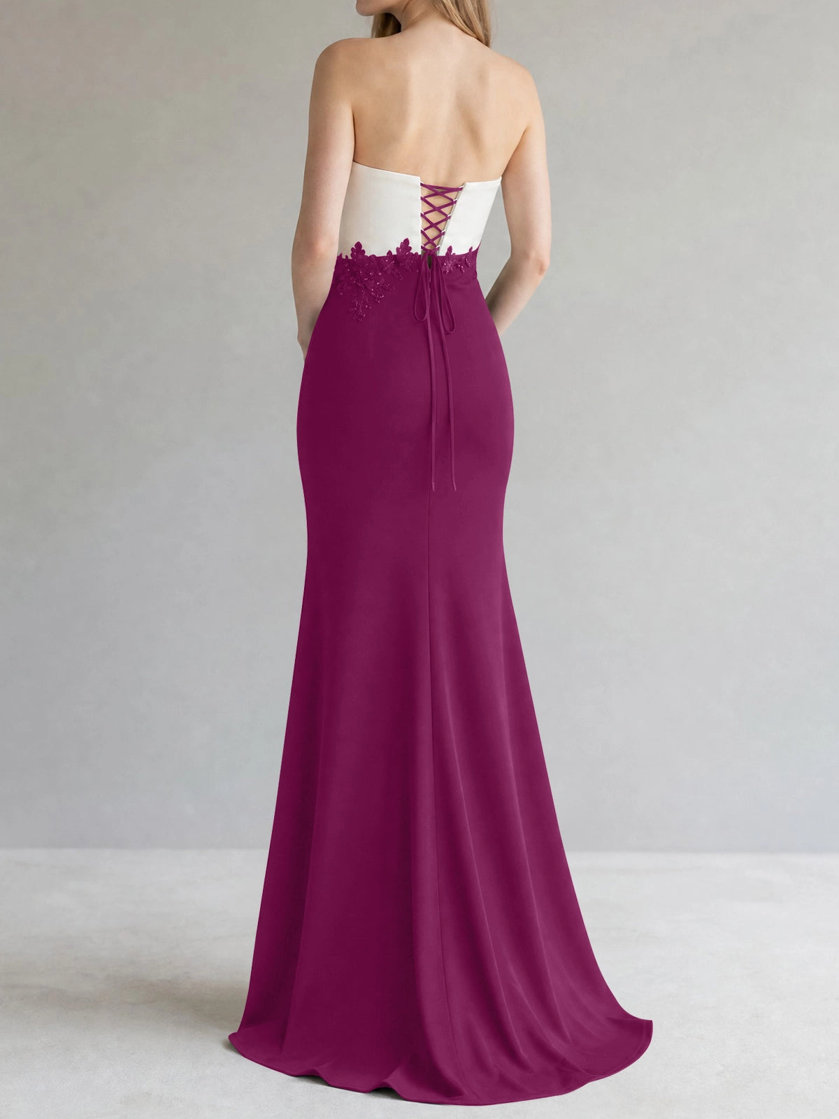 Trumpet Mother of the Bride Dress with Appliques