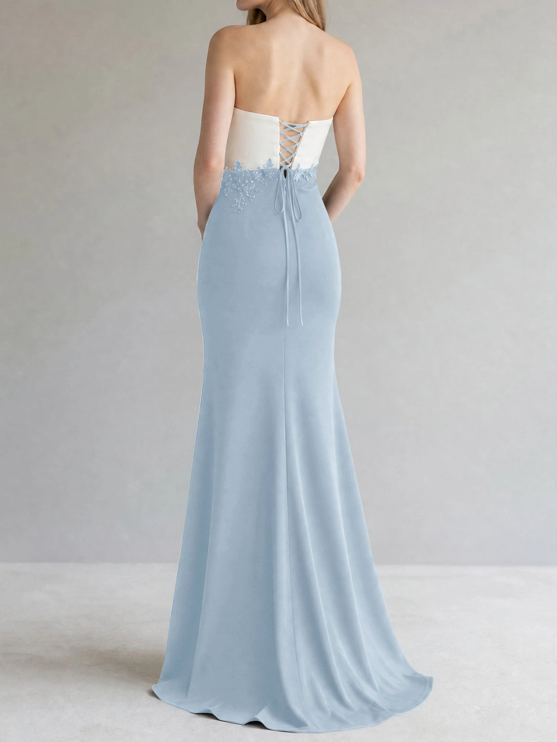 Trumpet Mother of the Bride Dress with Appliques