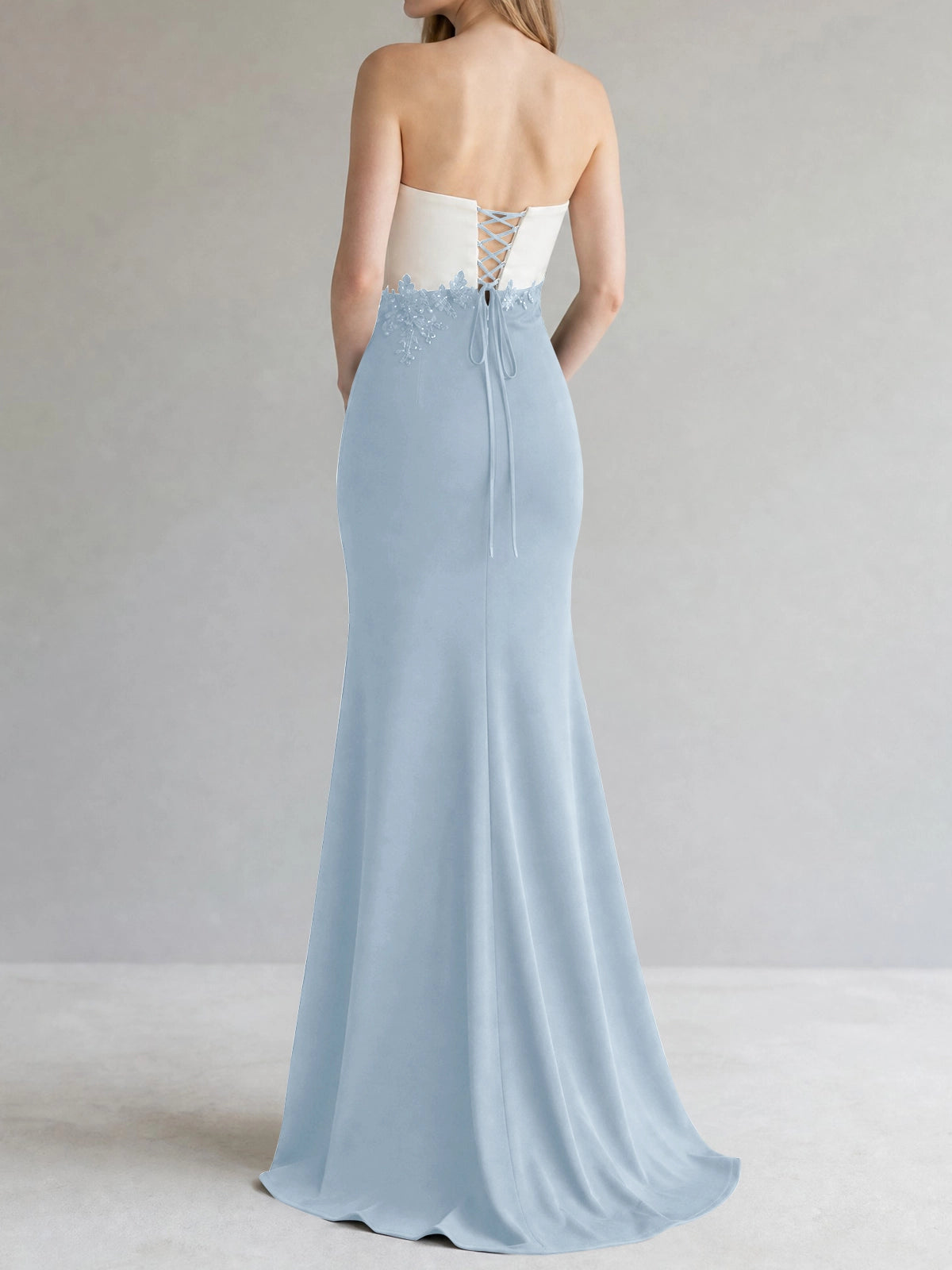 Trumpet Mother of the Bride Dress with Appliques