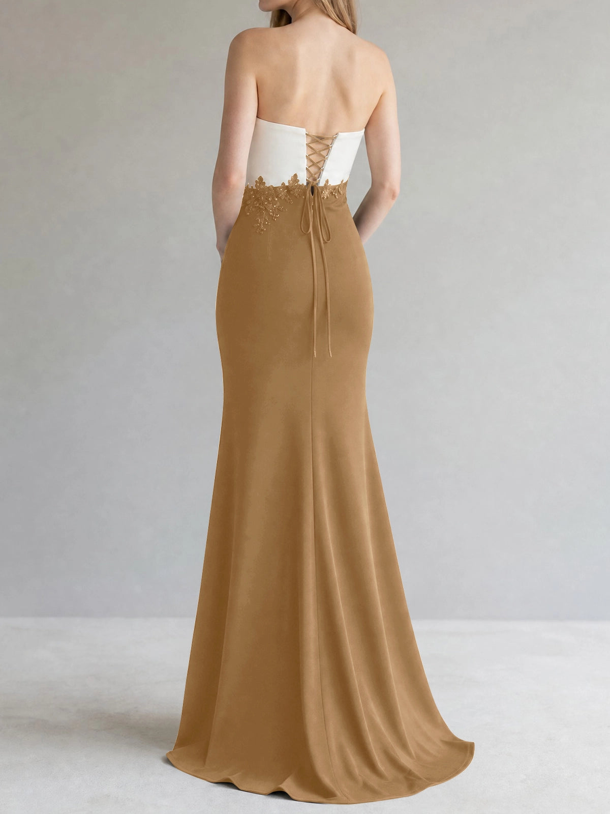 Trumpet Mother of the Bride Dress with Appliques