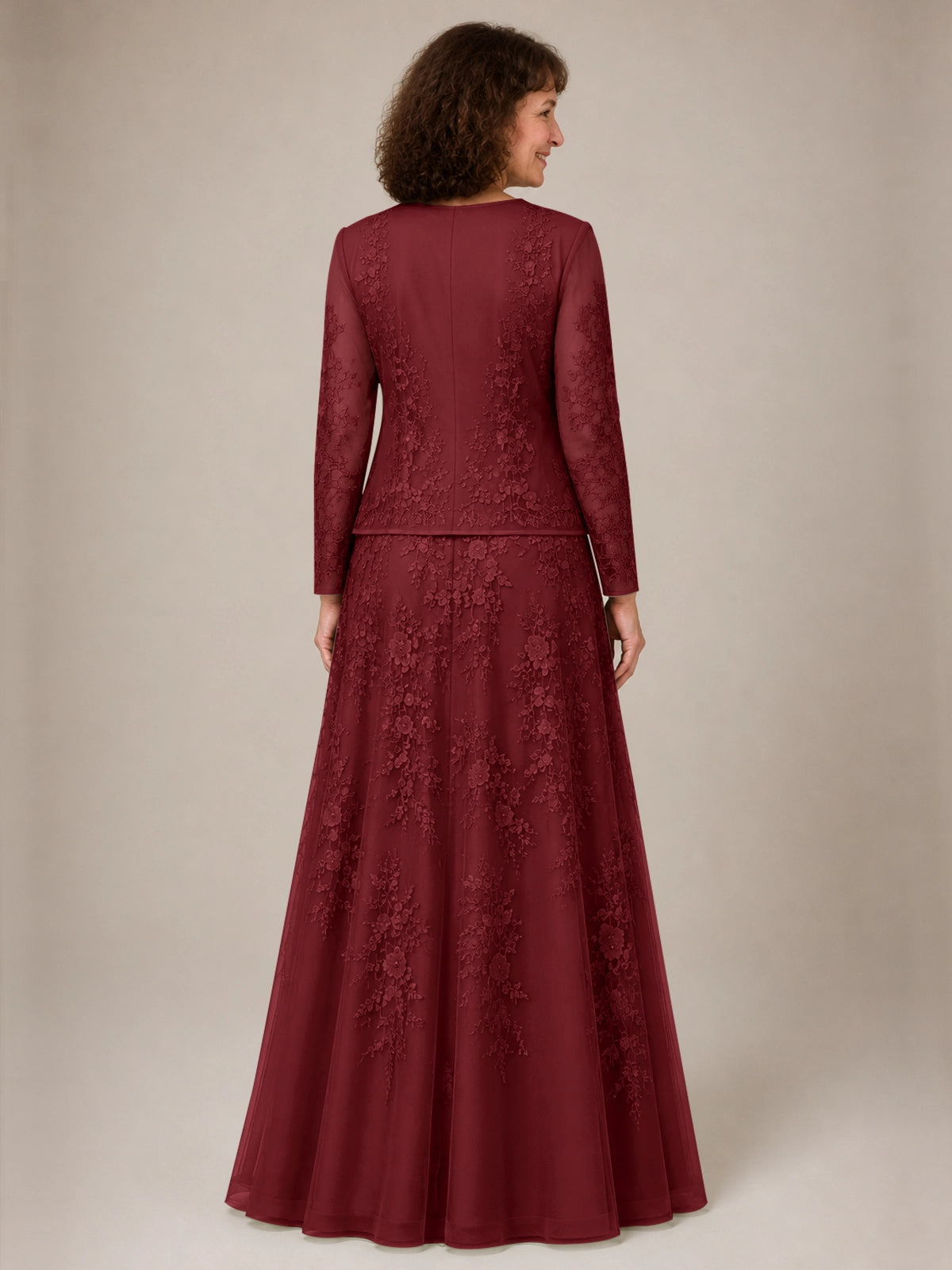 A-line Mother of the Bride Dress with Lace 