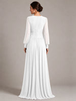 Chiffon Mother of the Bride Dress with Jewel Neckline 