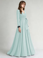 Stretch Satin Mother of the Bride Dress with Crystal