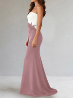 Trumpet Mother of the Bride Dress with Appliques