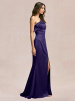 Satin Bow Accent Bridesmaid Dress 