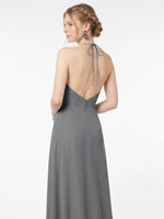 Chiffon Bridesmaid Dress with Halter 