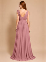 Chiffon Prom Dress with Appliques