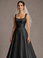 A-line Wedding Dress with Square Neck 