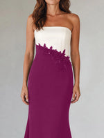 Trumpet Mother of the Bride Dress with Appliques