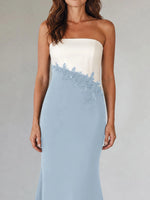 Trumpet Mother of the Bride Dress with Appliques