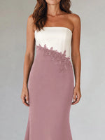 Trumpet Mother of the Bride Dress with Appliques