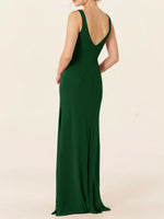 Chiffon Bridesmaid Dress with Slit 