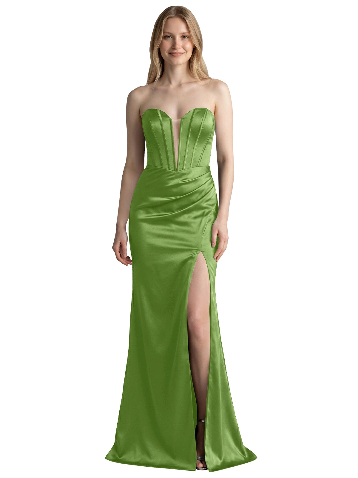 High Slit Sweetheart Prom Dress 