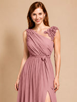 Chiffon Prom Dress with Appliques