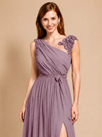 Chiffon Prom Dress with Appliques