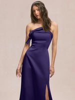 Satin Bow Accent Bridesmaid Dress 
