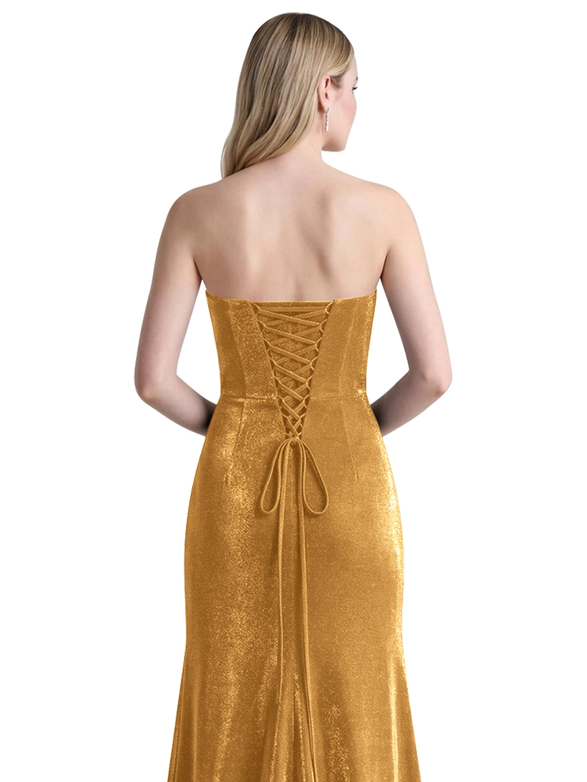 Velvet Prom Dress with Beaded Applique 