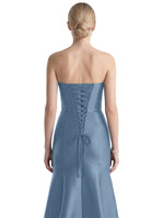 Strapless Ruched Bodice Prom Dress 