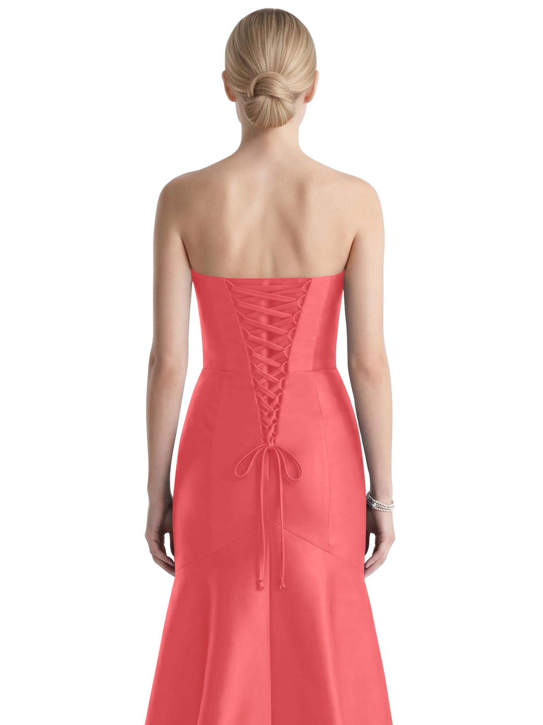 Strapless Ruched Bodice Prom Dress 