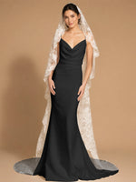 Mermaid Wedding Dress with Cowl Neck 