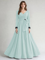 Stretch Satin Mother of the Bride Dress with Crystal